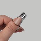 Формы для наращивания ногтей многоразовые, 5 шт., цвет серебристый - Фото 2