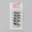 Формы для наращивания ногтей многоразовые, 5 шт., цвет серебристый - Фото 3