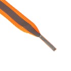 Шнурки для обуви, пара, плоские, со светоотражающей полосой, 10 мм, 70 см, цвет оранжевый - Фото 4
