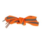 Шнурки для обуви, пара, плоские, со светоотражающей полосой, 10 мм, 70 см, цвет оранжевый - Фото 5