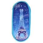 Пенал школьный "Париж" на молнии, цвет синий - Фото 2