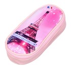 Пенал школьный «Париж» на молнии, розовый - Фото 3