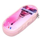 Пенал школьный «Париж» на молнии, розовый - Фото 4