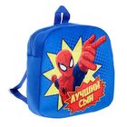 Детский рюкзак плюшевый "Лучший сын", Человек-паук, 24.5 х 24.5 см - Фото 4