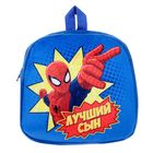 Детский рюкзак плюшевый "Лучший сын", Человек-паук, 24.5 х 24.5 см - Фото 5