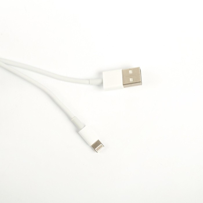 Кабель Luazon, Lightning - USB, 1 А, 0.9 м, белый - фото 51447344