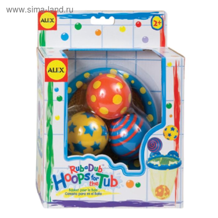 Игрушки для ванны «Мячики в сетке», 4 предмета, от 2 лет - Фото 1