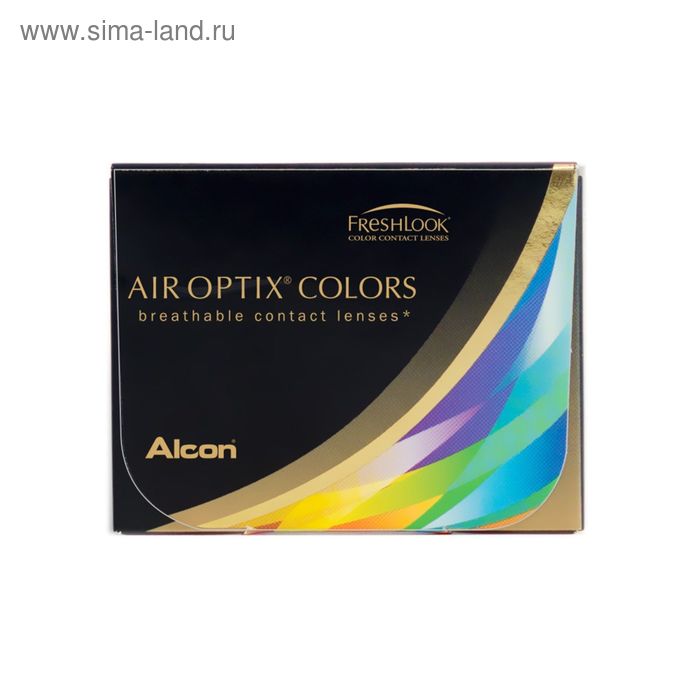Цветные контактные линзы Air Optix Aqua Colors Sterling gray,  -2/8,6 в наборе 2шт - Фото 1