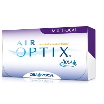 Контактные линзы Air Optix Aqua Multifocal, низкая, -10/8,6, в наборе 3 шт