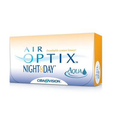 Контактные линзы Air Optix Night&Day Aqua , -10/8,4, в наборе 3 шт