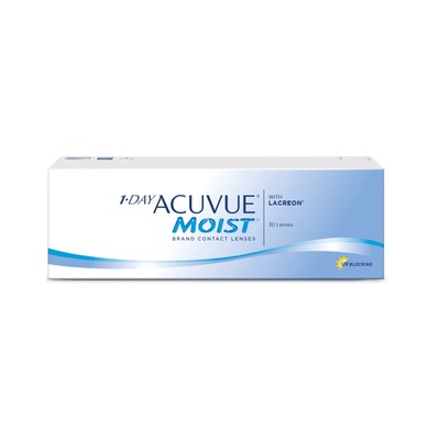 Контактные линзы 1 - Day Acuvue Moist, -3.25/8.5, в наборе 30 шт.
