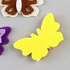 Набор декора для творчества войлок "Бабочки средние" (набор 6 шт) - Фото 2