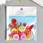 Набор пуговиц декоративные пластик «Цветные» - Фото 5