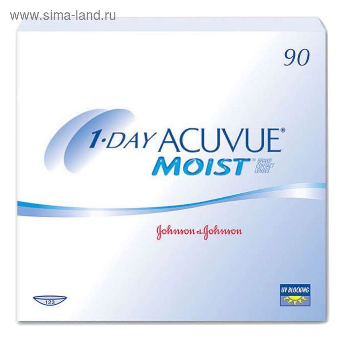 Контактные линзы 1 - Day Acuvue Moist, -5,75/9, в наборе 90шт - Фото 1