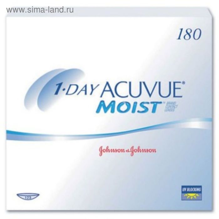 Контактные линзы 1 - Day Acuvue Moist, -11,5/9, в наборе 180шт - Фото 1