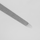 Пилка металлическая для ногтей, 15 см, на блистере, цвет серебристый/чёрный - Фото 2