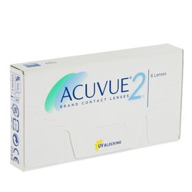 Контактные линзы Acuvue 2, -3/8,3, в наборе 6шт