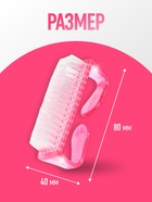 Щётка для маникюра/педикюра, 8 см, МИКС - Фото 2