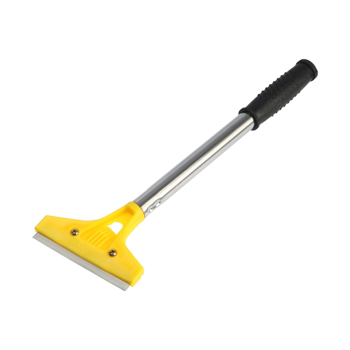 Скребок ТУНДРА, фиксированное лезвие 100 мм, металлическая обрезиненная рукоятка 300 мм - Фото 1