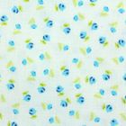 Ткань для пэчворка "Тени роз", 48х50см, 120г/кв.м, цвет белый/голубой/зелёный - Фото 2