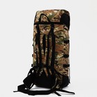 Рюкзак туристический, 100 л, отдел на молнии, 3 наружных кармана, цвет хаки - Фото 4