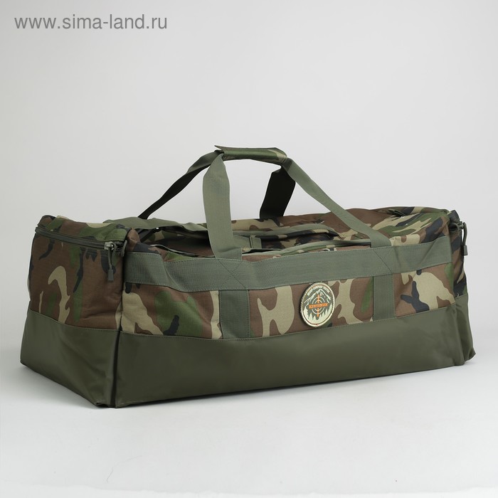 Сумка-рюкзак, отдел на молнии, 2 наружных кармана, цвет хаки - Фото 1