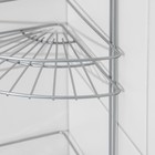 Полка угловая 3-х ярусная Slim, 25×18×45 см, хром - Фото 4