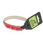 Ошейник кожаный двойной, со стразами, 24-28 х 1,2 см микс цветов - Фото 2