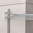 Полка угловая 5-ти ярусная, 20×28×87 см, хром - Фото 4