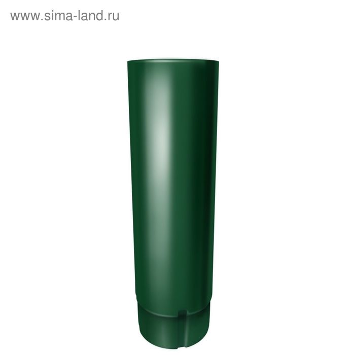 Круглая труба соединительная RAL 6005 зеленый, 90х1000 мм - Фото 1
