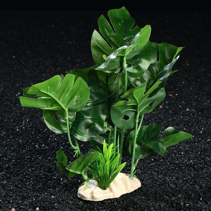 Растение искусственное аквариумное, 28 х 24 х 22 см - Фото 1