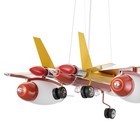 Люстра детская 060/3 "Самолет" 3х40Вт E14 красный 50х50х90см. - фото 24046415