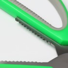 Ножницы кухонные Доляна «Помощник», 15 см, цвет зелёный - фото 4568207