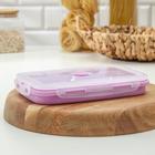 Контейнер складной, 1,3 л, с крышкой, цвет МИКС - Фото 2