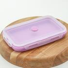 Контейнер складной, 1,3 л, с крышкой, цвет МИКС - Фото 4