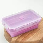 Контейнер складной, 1,3 л, с крышкой, цвет МИКС - Фото 5