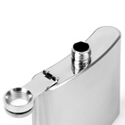 Фляжка Мастер К, 150 мл, подарочная, армейская, 5 oz, нержавеющая сталь, серебристая - Фото 2