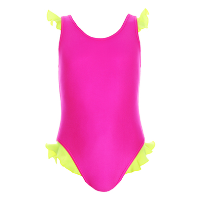 Купальник слитный с рюшами, размер 32, цвет МИКС