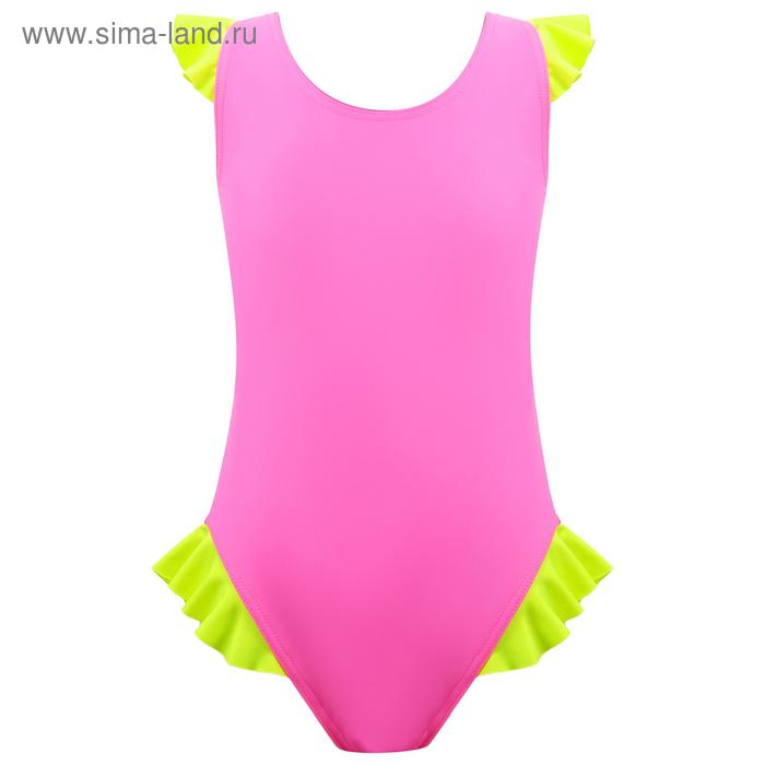 Купальник слитный с рюшами, размер 34, цвет МИКС - Фото 1