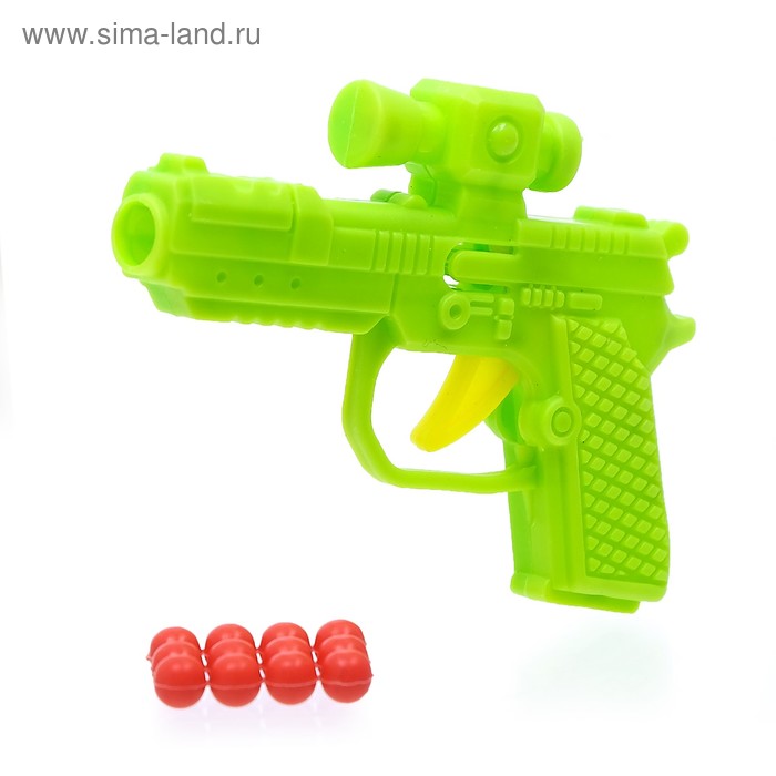 Пистолет механический «Малыш», стреляет шариками, МИКС - Фото 1