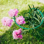 Кустодержатель для цветов, d = 40 см, h = 80 см, ножка d = 1 см, металл, зелёный - Фото 4