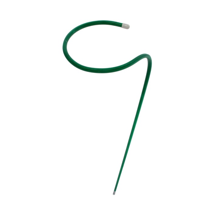 Кустодержатель для цветов, d = 20 см, h = 120 см, ножка d = 1 см, металл, зелёный - фото 1911234988