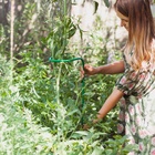 Кустодержатель для цветов, d=20 (±5) см, h=120 см, ножка d=1 см, металл, зелёный - Фото 4