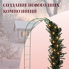 Арка садовая, 240×125×36.5 см, для вьющихся растений, металлическая, зелёная, Greengo - Фото 4