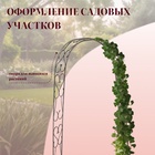 Арка садовая, 240 × 125 × 36.5 см, для вьющихся растений, металлическая, цвет бронзовый антик - фото 6420658