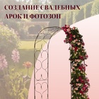 Арка садовая, 230×120×51 см, для вьющихся растений, металлическая, бронзовая - Фото 4