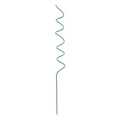 Кустодержатель для цветов, d = 5 см, h = 60 см, металл, зелёный, «Спираль»
