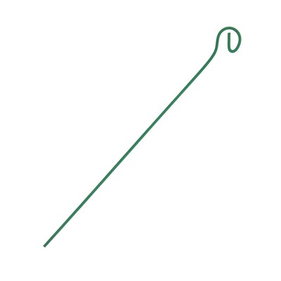 Колышек для подвязки растений, h=60 см, d=3 мм см, проволочный, зелёный, Greengo