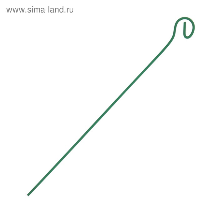 Колышек для подвязки растений, h = 70 см, d = 0.3 см, проволочный, зелёный - Фото 1