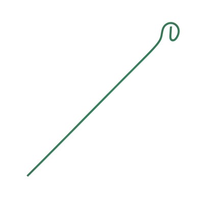 Колышек для подвязки растений, h = 90 см, d = 0.3 см, проволочный, зелёный